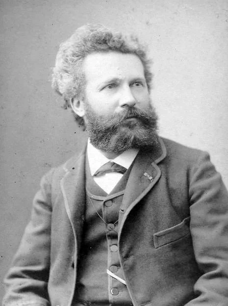 Portrait photographique de Camille Flammarion par Eugène Pirou.